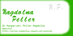 magdolna peller business card